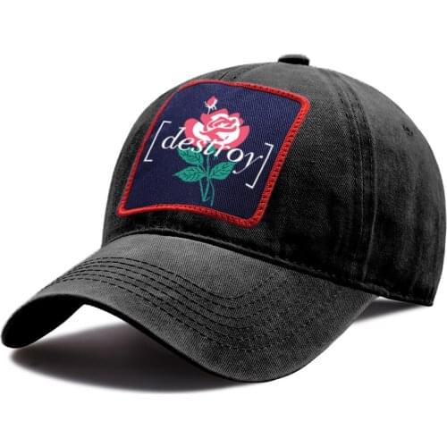 Flowers Cartoon Funny Print Snapback Hat Cotton Breathable Riding Hats Unisex Cotton Baseball Caps Outdoor Hip Hop Baseball Cap