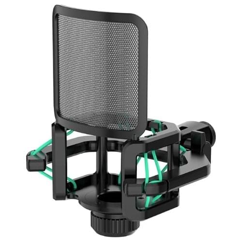 K3NB Microphone Shock Mount Mic Holder Anti Vibration Spider Shockmount Compatible with Many Condenser Mics