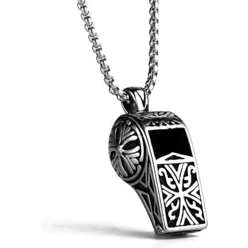 Fashion Whistle Shape Pendant Made Of Stainless Steel For Women and Man Fashion Jewelry pendant necklace