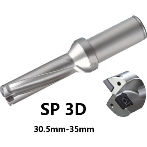 Indexable Drill Bit 3D SP Type 30.5mm-35mm U Drill Shallow Hole CNC use Carbide Inserts SPMG Lathe C32 SP11 SP09 High Quality