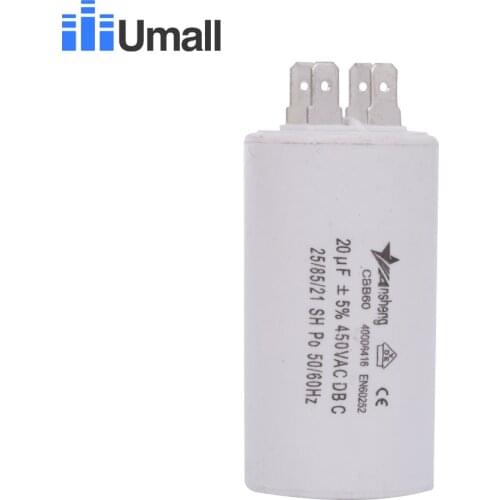 CBB60 450V 20uF running generator motor capacitor four 4pins for washing machine air conditioners water pump
