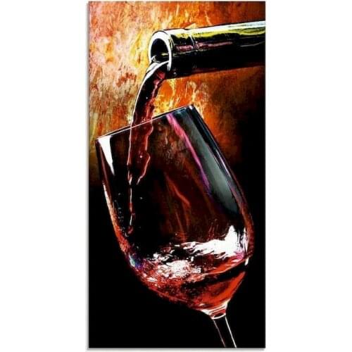 Gatyztory 60×75cm Wine DIY Painting By Numbers Canvas Drawing Handpainted Kits Acrylic Paints Artwork Unique Gift Wall Decor Fra