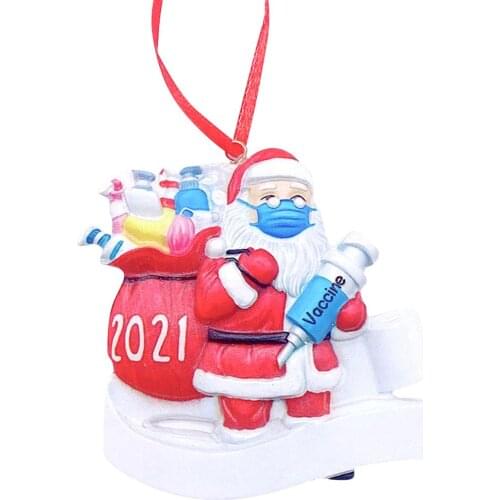 Snowman Pendant Resin Cute Ornaments For Gift And Decoration Snowman Christmas Mask Gift Santa Pendant For Father