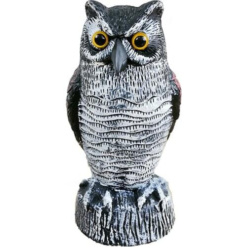 Garden Owl Decoy Bird Scarer Owl Scarecrow Outdoor Lawn Ornament Simulation Owl Ornaments Garden Decoration Scarecrow