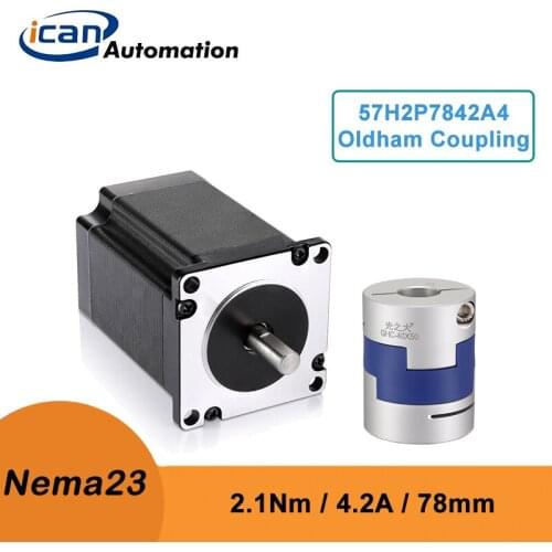 ICAN Stepper Motor 1.8 2.1Nm 4.2A Shaft Coupling For Cnc Steppers