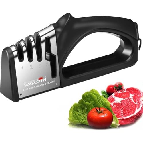 Kitchen Knife Sharpener 4 In 1 Knife Scissor Manual Professional Kitchen Sharpener Kitchen Accessories