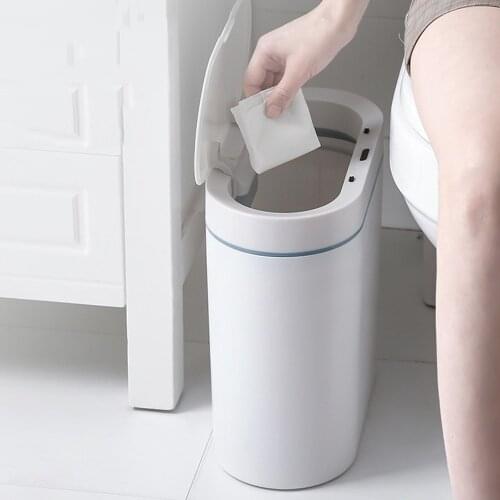 Smart Automatic Trash Can Electronic Sensor for Household Bathroom Kitchen Waterproof Bin Dustbin Bucket garbage Paper basket