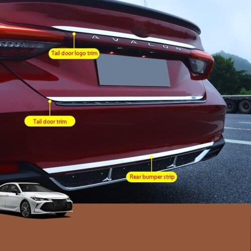 Tail door trim exterior decoration special accessories decorative bright strip For Toyota AVALON 2019 2020