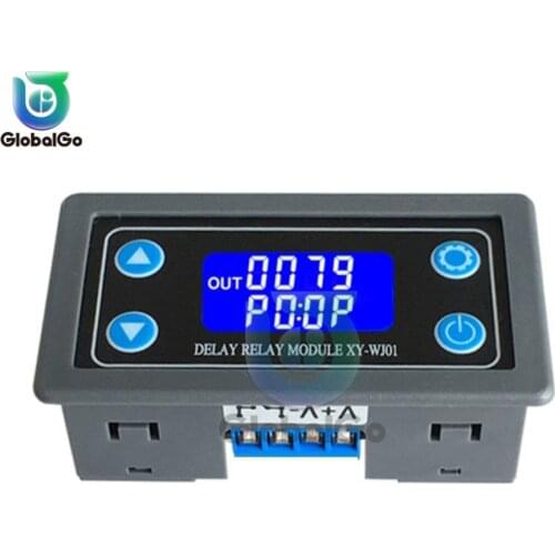WJ01 One-way 1 channel Delay Cycle Timing Trigger Relay Module DC 12V LED Digital Time Delay Timer Relay Control Switch