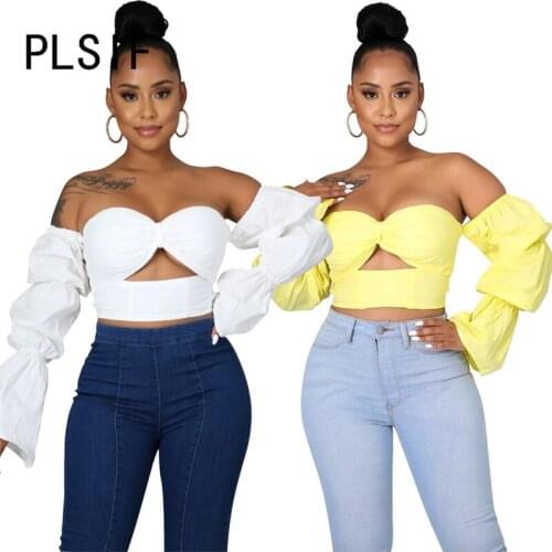 2021 Full Sleeve Solid Summer Tee Tops Hollow Out Sheath Sexy Club Party T-Shirt Femme