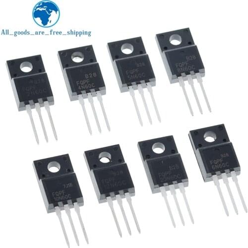10pcs Fqpf2n60c Fqpf4n60c Fqpf5n60c 2n60c Fqpf6n60c Fqpf8n60c Fqpf10n60c Fqpf12n60c Fqpf20n60c Transistor To-220f To220f