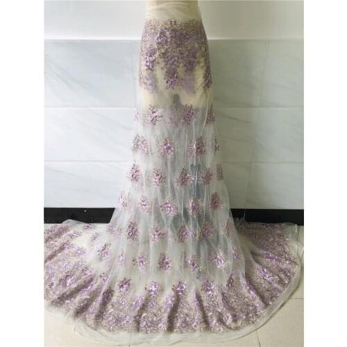 3 designs JRB-62802 French net lace fabric for party dress high quality Beautiful embroidered African tulle lace fabric