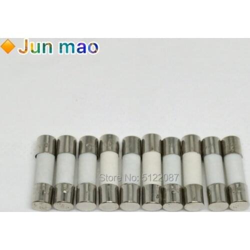 5*20mm Ceramic Fuse Tube Fuse 5x20mm 250V 0.5A 1A 2A 3A 4A 5A 6A 8A 10A 12A 15A 20A 25A 30A Fast Fusing 5X20 High Quality