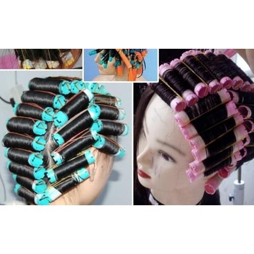 2bags(16-20pcs)/lot Cold Perm Rod Hair Curlers Rollers Plastics Hollow Core Flexi Rod Hairdressing Tools bigoudis magique curler