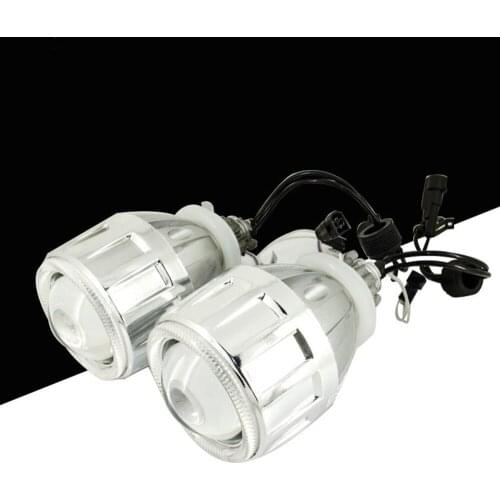 Headlight Lenses Angel Eyes Bi-xenon Lens Pro HID Projector Retrofit LED Halo Car Lights Accessories Tuning
