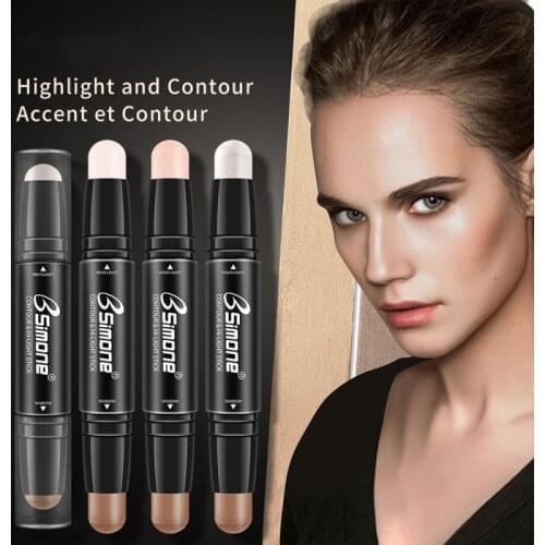 BSIMONE Double-head 3D Bronzers & Highlighters Face Concealer Corrector Contour Stick Makeup Concealer Contour Palette TSLM1