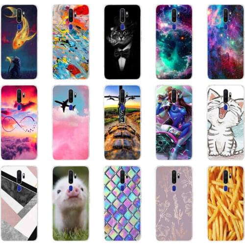 Case For Oppo A9 A5 2020 Case Soft TPU Phone Back cover For OPPOA9 OPPOA5 2020 Coque Silicon Funda 6.5" Skin shockproof