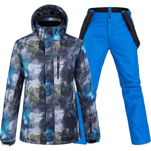 Ski Suit Men Winter New Outdoor Windproof Waterproof Thermal Snow Jacket And Pants Clothes Skiing And Snowboarding Suits Brands