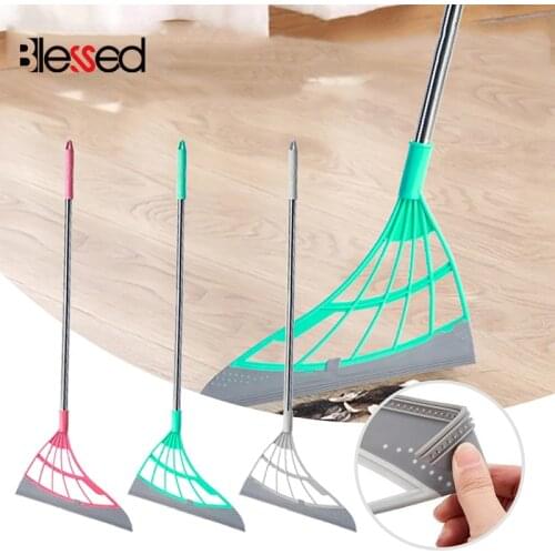 Multifunction Magic Wiper Broom Wipe Squeeze Silicone Mop for Wash Floor Clean Tools Windows Scraper Pet Hair Non-Stick Sweeping