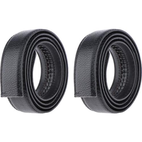 2x Men Ratchet Automatic Belt Casual Formal Waist Strap Without
