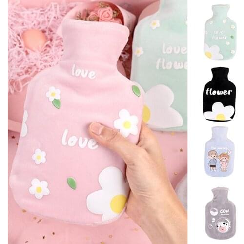 NEW Plush Hot Water Bottle Water Injection Explosion-Proof Mini Cute Hand Warmer Female Warm Student Warm Water Bag