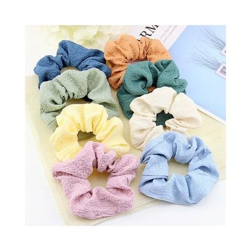 New Large Intestine Circle Hair Band Female Hair Tie Scrunchies Ponytail Hair Holder Rope Chiffon Hair Ring Hair Accesorries