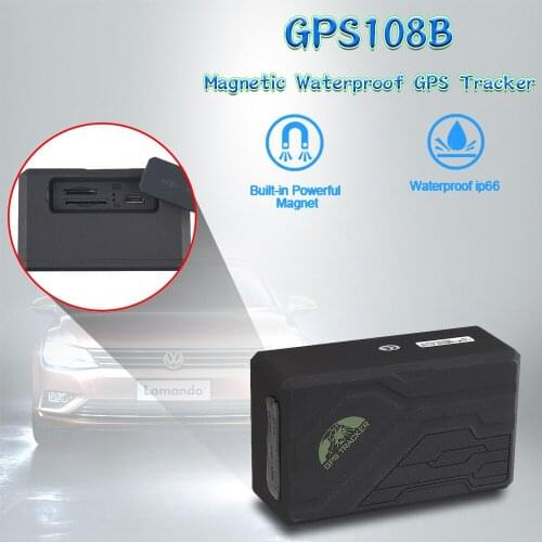 Vehicle equipment GPS108B GPS tracker with magnetic waterproof IP67 continuous automatic tracking overspeed/blind spot alarm