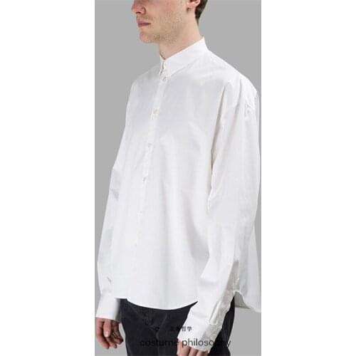 S-6XL! Big yards mens clothing 2018 Original design mens shirts loose personality double-sided wear