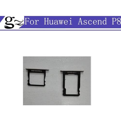 For Huawei Ascend P8 Original Silver SIM Card Tray SD Card Tray SIM Card Holder SIM Card Drawer Replacement Free shipping