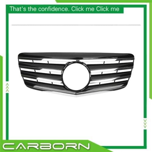 For Mercedes-Benz E-class W211 07 08 09 with Emblem CL Style Black/Silver/White/Chrome Front Racing Grille