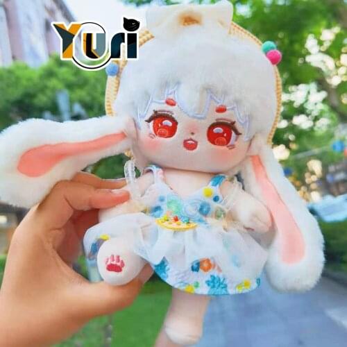 Limit No Attributes Kpop Idol Star Rabbit Ears 20cm Plush Doll Body Toy Ear Not Detachable Cute Gift Sa