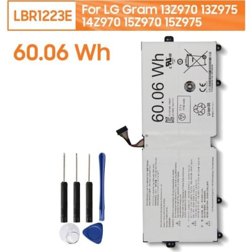 Genuine Replacement Laptop Battery LBR1223E For LG Gram 13Z970 13Z975 14Z970 15Z970 15Z975 15ZD970 Original Battery 60.06Wh