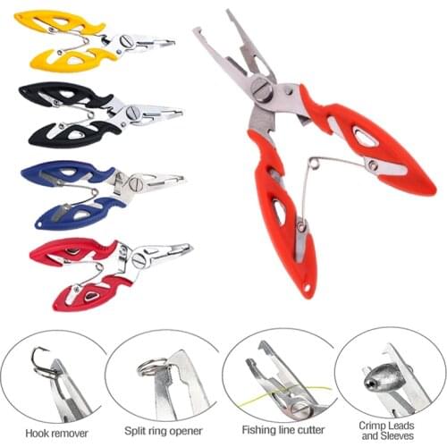 Split Ring fly Line Wire angle hook remover Braid scissor multi Tool Control Fisherman lure bait Cutter Opener tackle Fish Plier