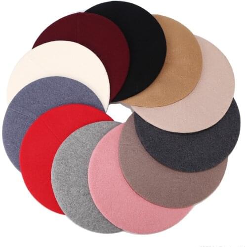 Wool Beret Female Winter Hats For Women Flat Cap Knit 100% Cashmere Hats Lady Girl Berets Hat Female Bone Tocas Painter Hat