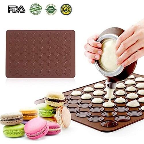 48/30Hole Macaron silicone pad baking mat Round Shape Baking Pad DIY Cake Dessert Oven Liner baking tools for cakes Baking Tools