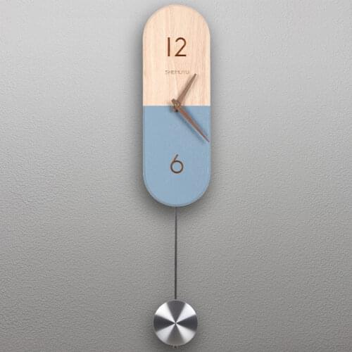Nordic Creative Wall Clock Modern Design Minimalist Pendulum Wall Clock Industrial Living Room Reloj Pared Home Decor AD50WC