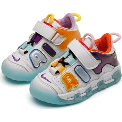 Girls sport shoes spring 2021 new childrens sports shoes boys casual light running shoes old shoes childrens non-slip shoes