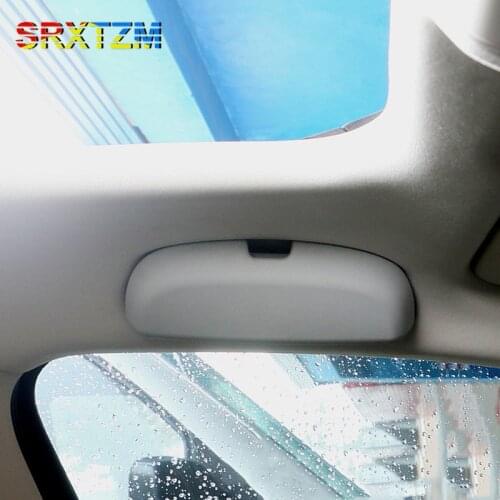 SRXTZM 1pcs For Volkswagen Tiguan New Magotan B8 Car Styling Sunglasses Holder Eyeglasses Storage Box Case Free Shipping