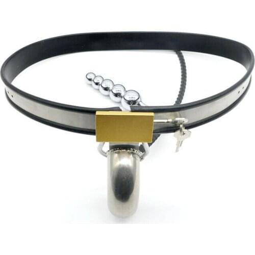 Amazing Price Stainless Steel Male Underwear Chastity Belt Plugs For Party A186 sex toys male chastity chastity belt