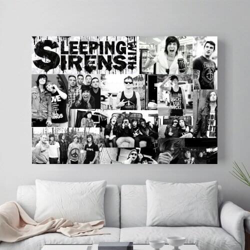 Sleeping Sirens Vintage Canvas Painting Wall Art Nordic Decoration Home Modern Poster For Living Room Unframed Print Pictures