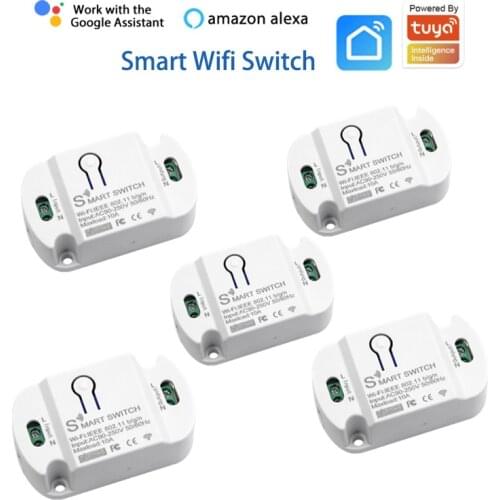 Tuya 10A Wifi Switch Smart Module Smart Home Automation Compatible Controller Wireless Switches Timer With Alexa Google Home