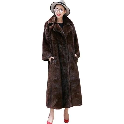 YXGDULV Long Fur Coats