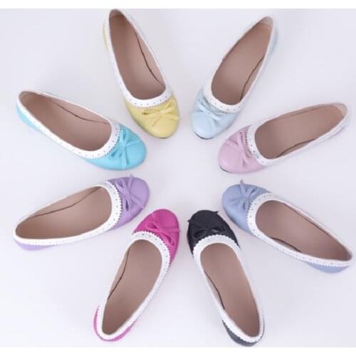ASHIOFU Handmade Womens Shoes Eight Colors Style Patchwork Flats Shoes Bowtie Slip-on Daily Wear Fashion Ballets Boat Flat Shoes