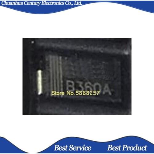 10 pcs/lot B360A-13-F B360A 3A 60V SMA New and Original In Stock