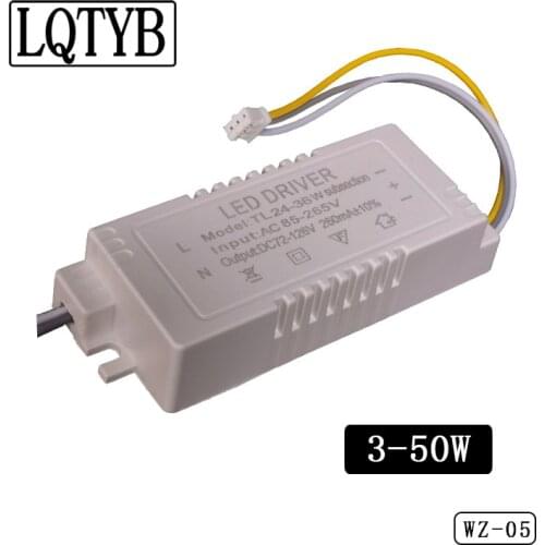 2pcs high-power LED segmented dimming power supply 3-50W isolated downlight dual-color dimming color temperature driver