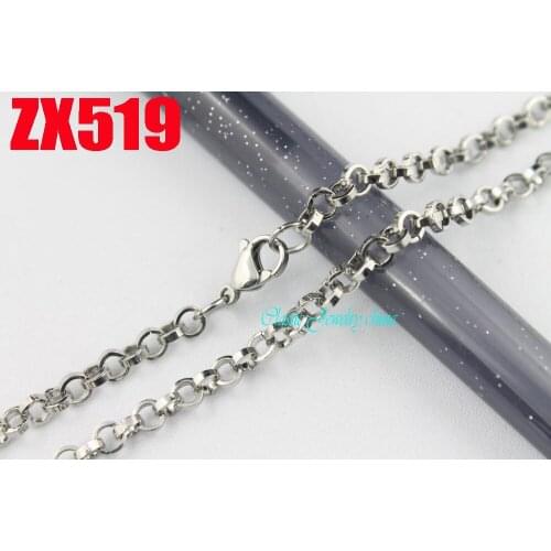 5.2mm fat rolo chain stainless steel necklace fashion Sweater chain punk jewelry 20pcs ZX519