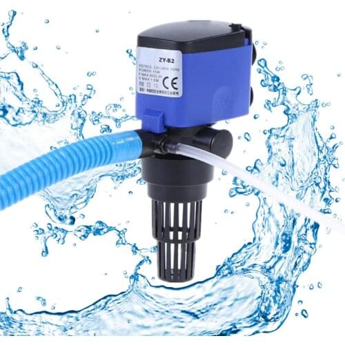 Super 3 In 1 Aquarium Internal Filter Water Pump Multifunctional Fish Tank Filter Air Pump Water Surf Circulation for Coral Fish