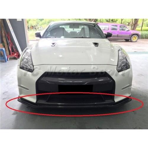 Car Accessories Carbon Fiber NI Style Front Diffuser Lip Fit For 2011-2014 R35 GTR DBA Front Bumper Lip Diffuser