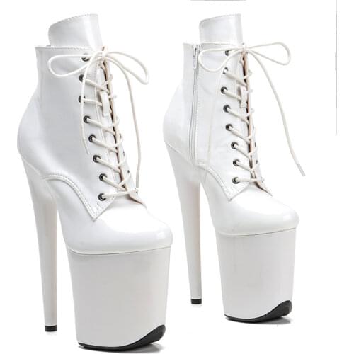 Leecabe 20CM/8inches Pole dance shoes High Heels Pole Dance boot