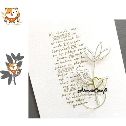 Flower Plant Metal Cutting Dies Scrapbooking Stencil For DIY Paper Card Decorative Embossing Die Cut Craft Dies New 2019